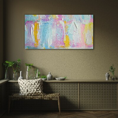 Schilderij op glas Pastelkleurige emoties in abstractie