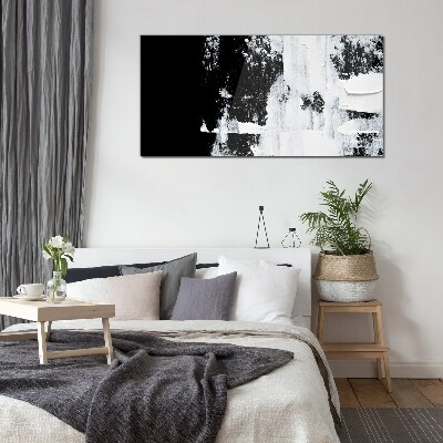 Schilderij op glas Zwart-wit contrast