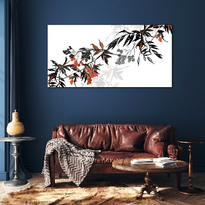 Foto op glas Elegante plantencompositie