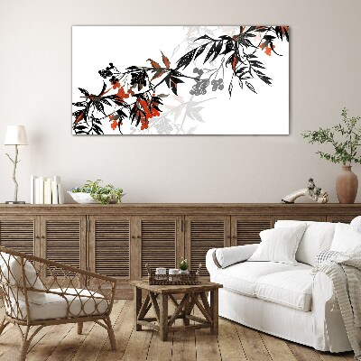 Foto op glas Elegante plantencompositie