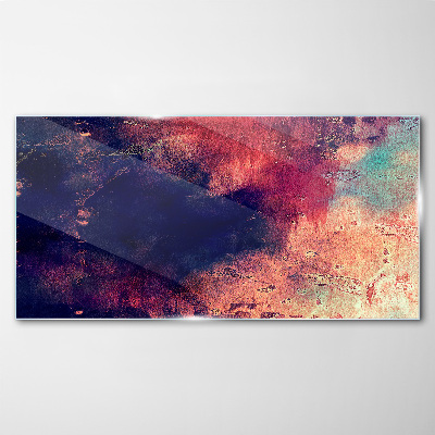 Foto op glas Abstract landschap van kleuren