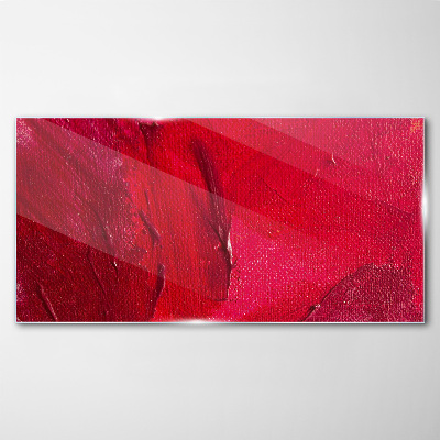 Schilderij op glas Intens Abstract Rood