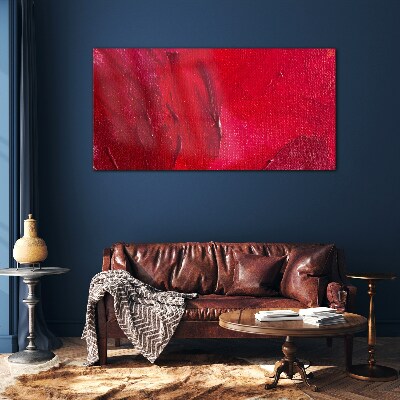 Schilderij op glas Intens Abstract Rood