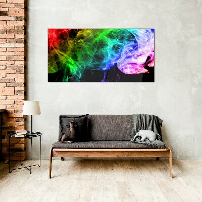 Glas foto Dans van kleurrijke strepen