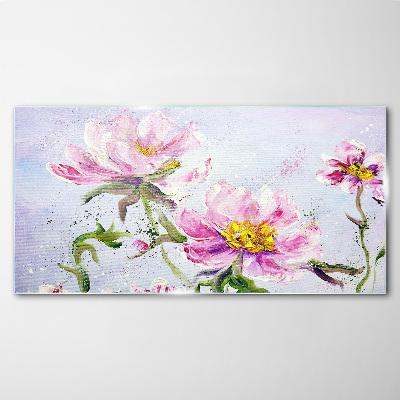 Glas foto Bloemendromen in pasteltinten