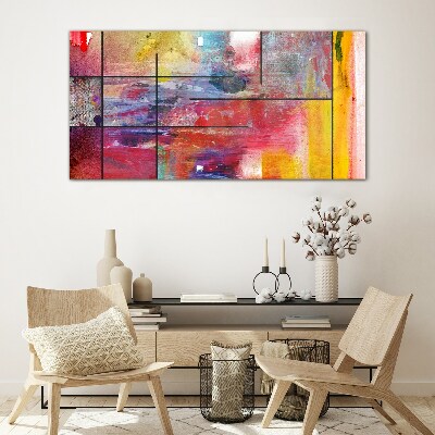 Schilderij op glas Kleuren in beweging