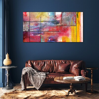 Schilderij op glas Kleuren in beweging