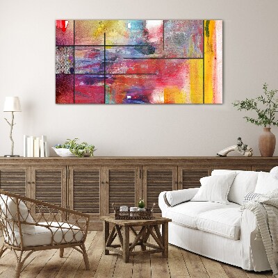 Schilderij op glas Kleuren in beweging