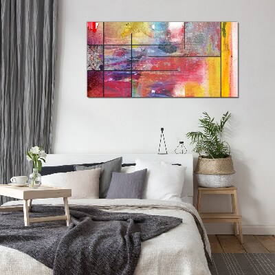 Schilderij op glas Kleuren in beweging