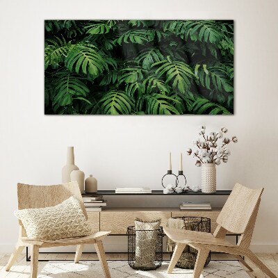 Foto op glas Groene jungle