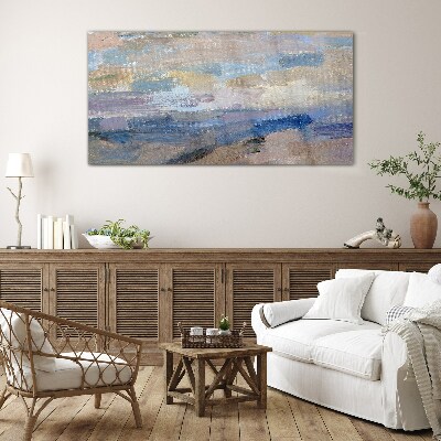 Schilderij op glas Vreedzame lucht boven de zee