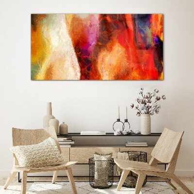 Glas foto Intense kleuren van abstractie