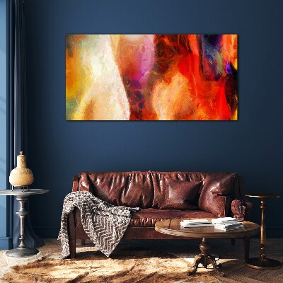 Glas foto Intense kleuren van abstractie