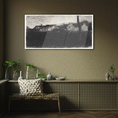 Schilderij op glas De stilte voor de storm