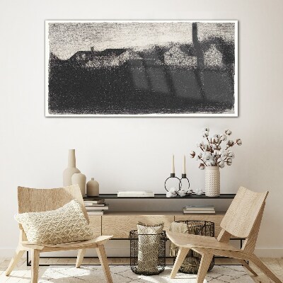 Schilderij op glas De stilte voor de storm