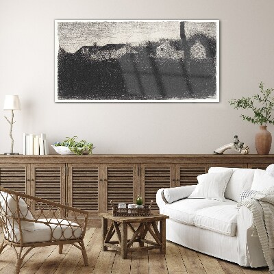 Schilderij op glas De stilte voor de storm