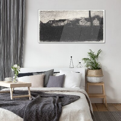 Schilderij op glas De stilte voor de storm