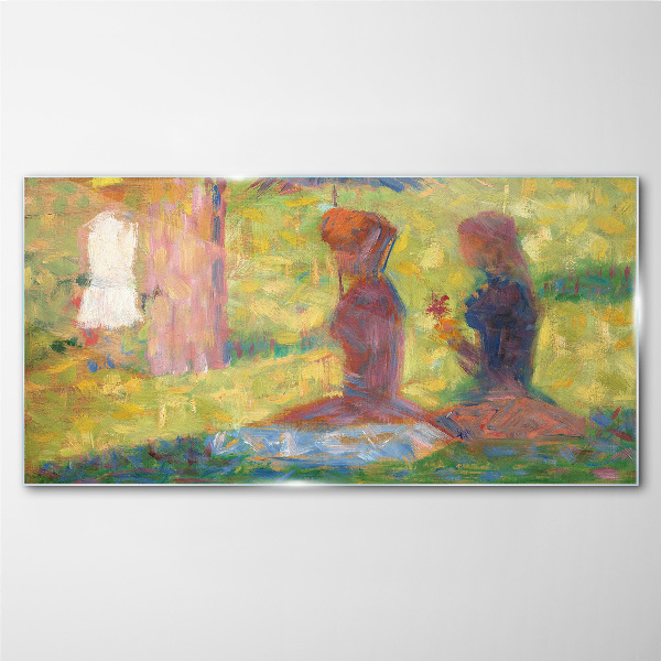 Glas foto Vastgelegde momenten in pastelkleuren