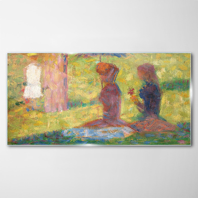 Glas foto Vastgelegde momenten in pastelkleuren