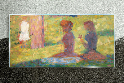 Glas foto Vastgelegde momenten in pastelkleuren