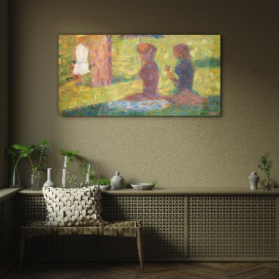 Glas foto Vastgelegde momenten in pastelkleuren