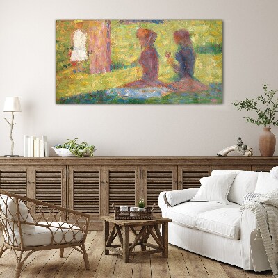 Glas foto Vastgelegde momenten in pastelkleuren