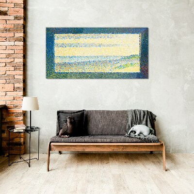 Schilderij op glas Golven van kleur in het zomerlicht