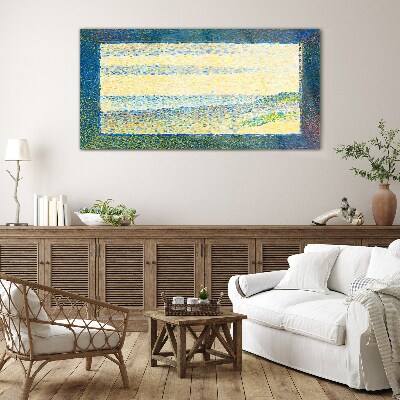 Schilderij op glas Golven van kleur in het zomerlicht