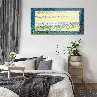 Schilderij op glas Golven van kleur in het zomerlicht