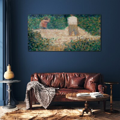 Glas foto Zomerbijeenkomst in de tuin