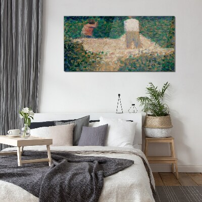 Glas foto Zomerbijeenkomst in de tuin