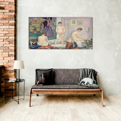 Foto op glas Intieme momenten in de tuin