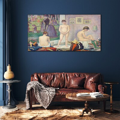 Foto op glas Intieme momenten in de tuin