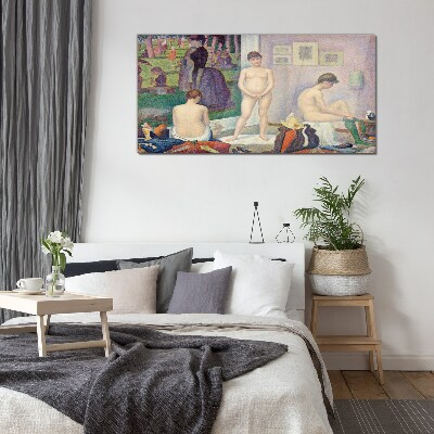 Foto op glas Intieme momenten in de tuin