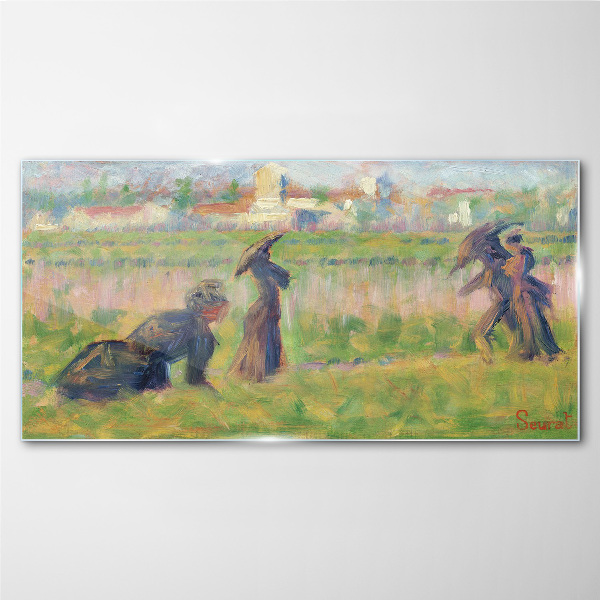 Foto op glas Een wandeling in de zon