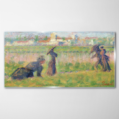 Foto op glas Een wandeling in de zon