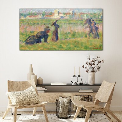 Foto op glas Een wandeling in de zon