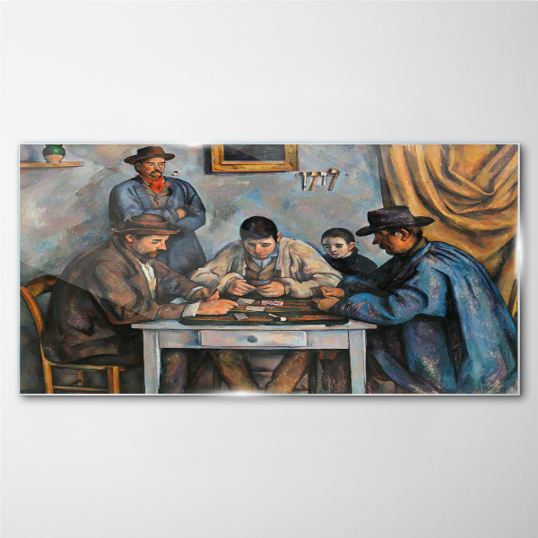 Schilderij op glas Kaartspel