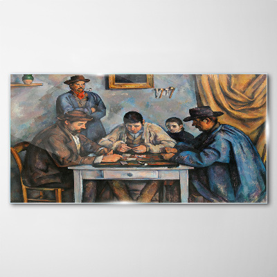 Schilderij op glas Kaartspel