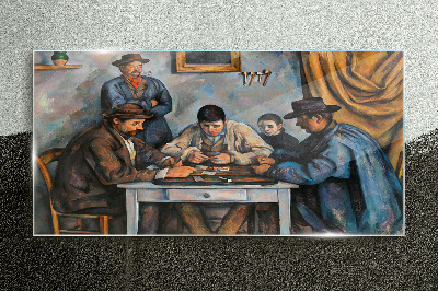 Schilderij op glas Kaartspel