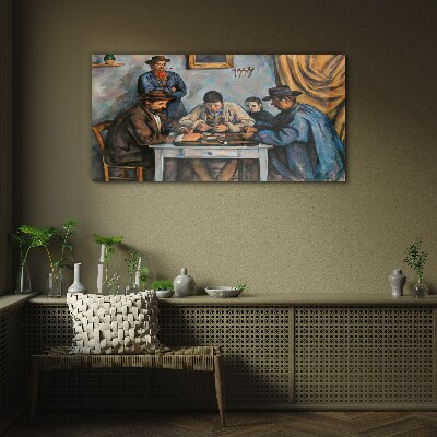Schilderij op glas Kaartspel
