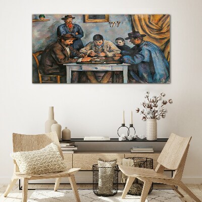 Schilderij op glas Kaartspel