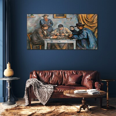 Schilderij op glas Kaartspel