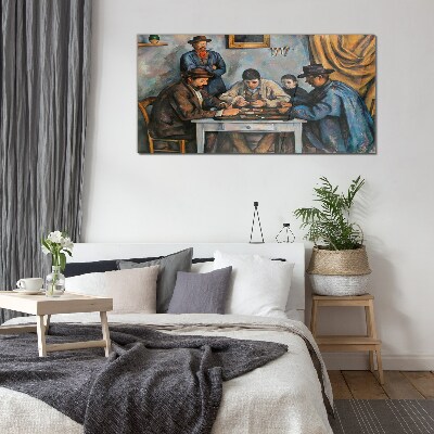 Schilderij op glas Kaartspel