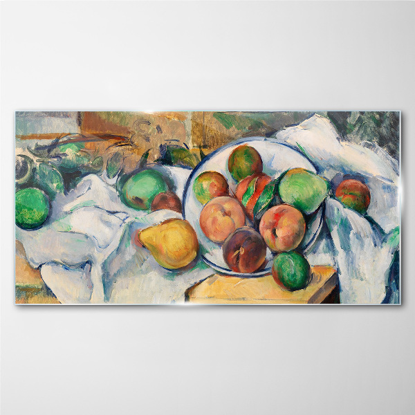Schilderij op glas Fruitcompositie op een witte achtergrond
