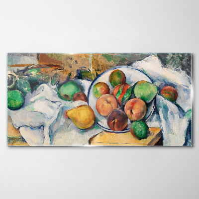 Schilderij op glas Fruitcompositie op een witte achtergrond