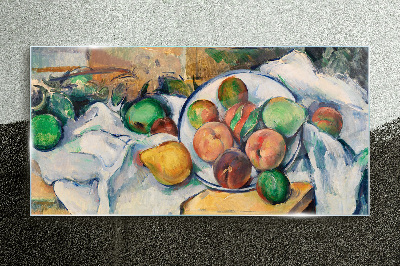 Schilderij op glas Fruitcompositie op een witte achtergrond