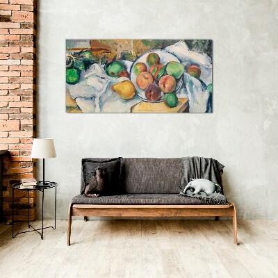 Schilderij op glas Fruitcompositie op een witte achtergrond