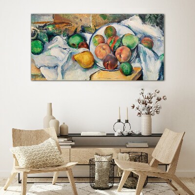 Schilderij op glas Fruitcompositie op een witte achtergrond