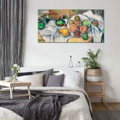 Schilderij op glas Fruitcompositie op een witte achtergrond